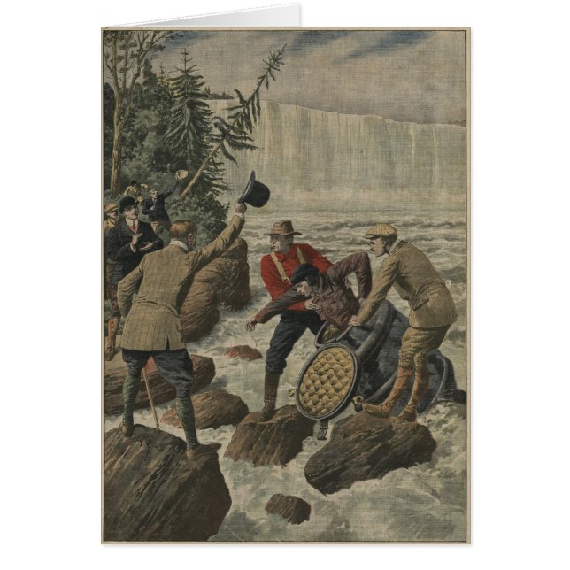 ナイアガラ・フォールズを交差させるバレルの人 (正面)