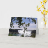 ナイアガラ・フォールズカナダの空白のなカード カード (黄色い花)