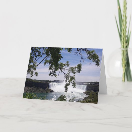 ナイアガラ・フォールズカナダの空白のなカード カード (正面)