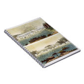 ナイアガラ・フォールズ1818年(色の版木、銅版、版画) ノートブック (右側)