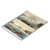 ナイアガラ・フォールズ1818年(色の版木、銅版、版画) ノートブック (左側)