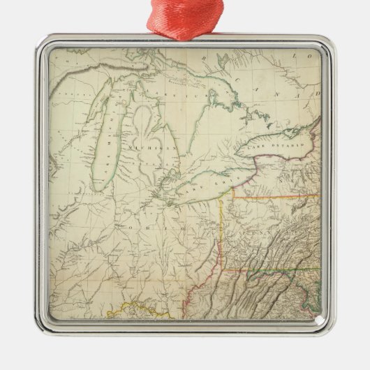 ナイアガラ・フォールズ、ニューヨーク メタルオーナメント (正面)