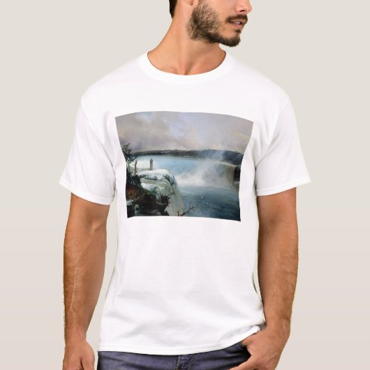 ナイアガラ・フォールズ、c.1837-40 (キャンバスの油) tシャツ (正面)