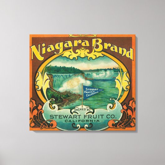 ナイアグラオレンジラベル キャンバスプリント (正面)