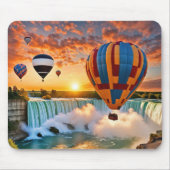 ナイアグラ上空の熱気球秋 マウスパッド (正面)