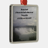 ナイアグラ滝自然語オーナメント メタルオーナメント (右)