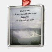 ナイアグラ滝自然語オーナメント メタルオーナメント (左)