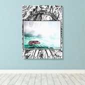 ナイアグラ秋の良い側 キャンバスプリント (インサイチュ (ウッドフロア))