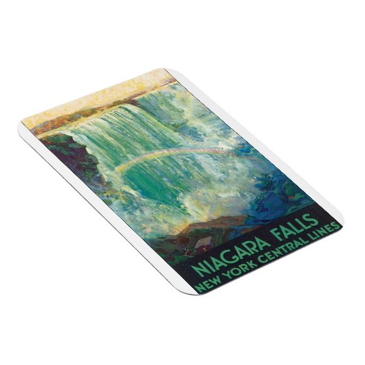 ナイアグラ秋ヴィンテージ旅行ポスターアートワーク マグネット (右側)