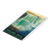 ナイアグラ秋ヴィンテージ旅行ポスターアートワーク マグネット (左側)