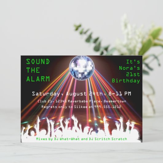 ナイカスタムトクラブ誕生パーティー招待状 招待状 (スタンド正面)