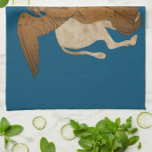 ナイキと雄牛 キッチンタオル (折り畳み)