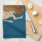 ナイキと雄牛 キッチンタオル (四つ折り)