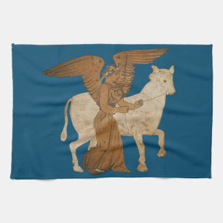 ナイキと雄牛 キッチンタオル