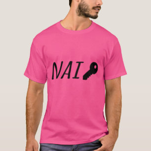 ナイキーフェイクブおもしろいランドデザイン Tシャツ