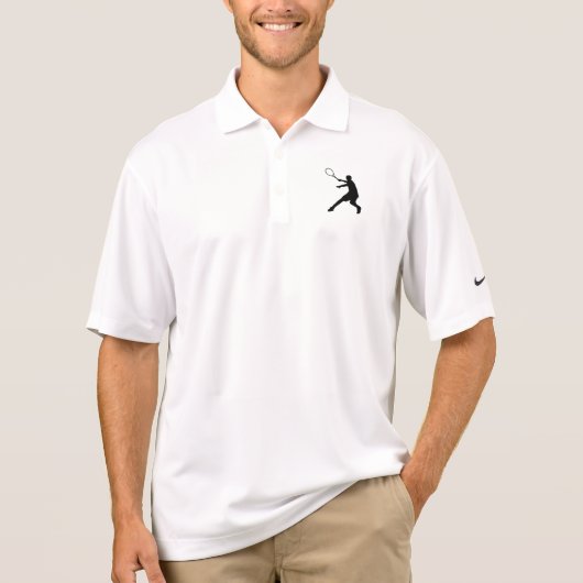 ナイキDriのカスタムなロゴの適当なテニスのポロシャツ ポロシャツ (正面)