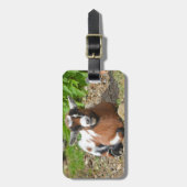 ナイジェカラフルリアのわいせつヤギ ラゲッジタグ (正面縦)