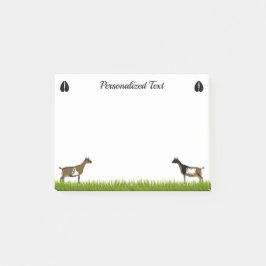 ナイジェパーソナライズされたリア矮性乳用ヤギ ポストイット