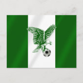 ナイジェリアすごいイーグルズ国旗 ポストカード (正面)