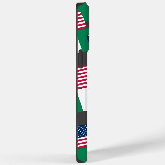 ナイジェリアとアメリカの国旗の組み合わせ/電話ケースデザイン Case-Mate iPhoneケース (裏面 / 右)