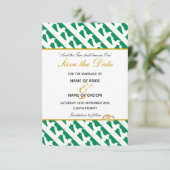 ナイジェリアのキリスト教式結婚式 セーブザデート (スタンド正面)