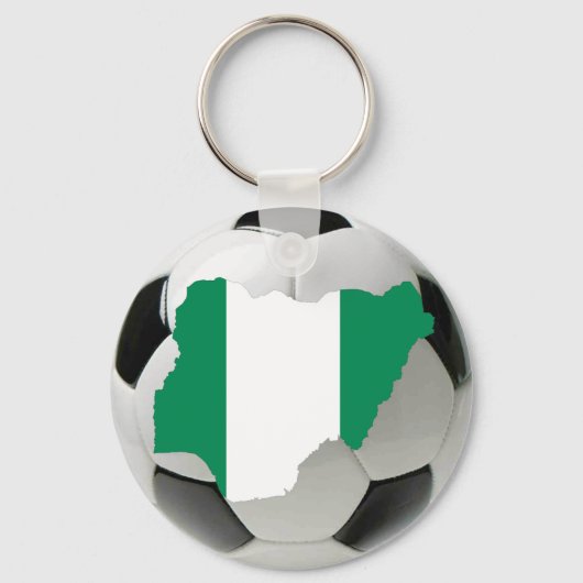 ナイジェリアのサッカー キーホルダー (正面)