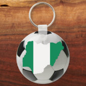 ナイジェリアのサッカー キーホルダー (正面)