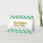 ナイジェリアのスタイリッシュな単語は肉のクリスマスになりました シーズンカード (正面)