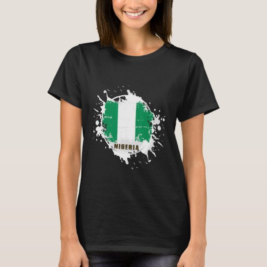 ナイジェリアのスプラッシュ Tシャツ (正面)