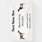 ナイジェリアのパーソナライズされた矮性酪農ヤギ番組 横断幕 (縦)