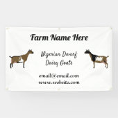 ナイジェリアのパーソナライズされた矮性酪農ヤギ番組 横断幕 (横)