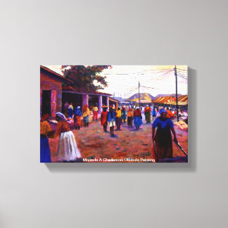 ナイジェリアの人々Mojisola Gbadamosi Okubule キャンバスプリント