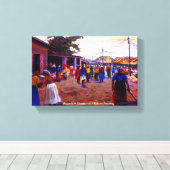 ナイジェリアの人々Mojisola Gbadamosi Okubule キャンバスプリント (インサイチュ (ウッドフロア))