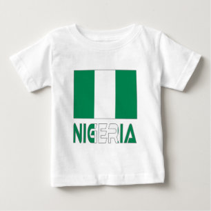 ナイジェリアの国旗 ベビーTシャツ