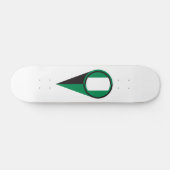 ナイジェリアの地図のポインターの位置の旗 スケートボード (横)