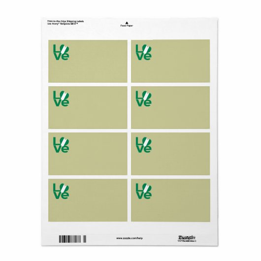 ナイジェリアの愛 ラベル (フルシート)