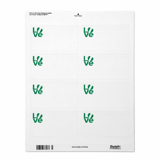 ナイジェリアの愛 ラベル (フルシート)