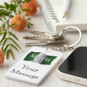 ナイジェリアの振る旗 キーホルダー (正面右)