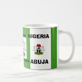 ナイジェリアの旗のコピー、Nigeria_coaのナイジェリアの旗co… コーヒーマグカップ