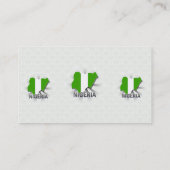 ナイジェリアの旗の地図2.0 名刺 (裏面)