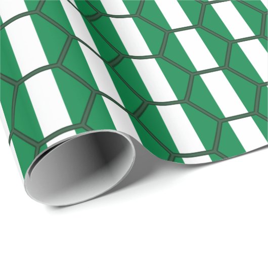 ナイジェリアの旗の蜜蜂の巣の包装紙 ラッピングペーパー (ロールコーナー)