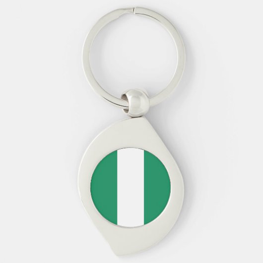 ナイジェリアの旗 キーホルダー (正面)