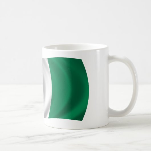 ナイジェリアの旗 コーヒーマグカップ (右)