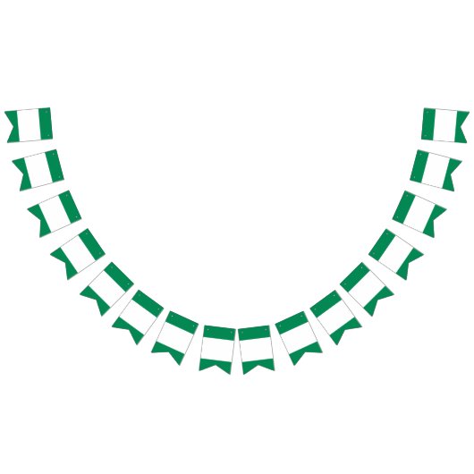 ナイジェリアの旗 バンティングフラッグ (全)