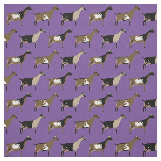 ナイジェリアの矮性乳用ヤギオンパープル ファブリック (見本)