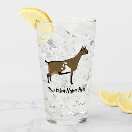 ナイジェリアの矮性乳用ヤギ タンブラーグラス (アイス正面)