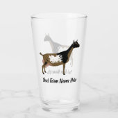 ナイジェリアの矮性乳用ヤギ タンブラーグラス (裏面)