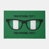 ナイジェリアはカスタムなドア・マットを影で覆います ドアマット (正面)