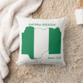 ナイジェリアを祝福する クッション (ブランケット)