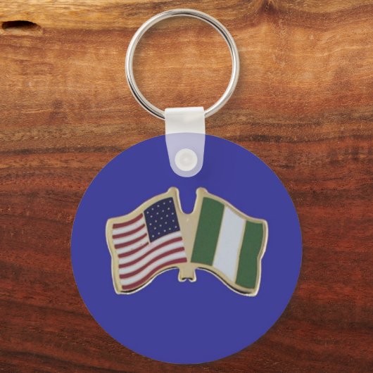 ナイジェリアアメリカンマーチ キーホルダー (正面)